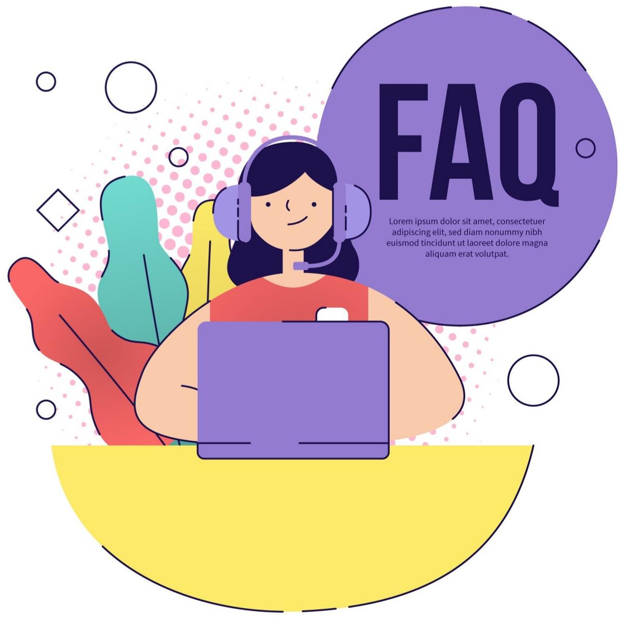 FAQ support illustration
